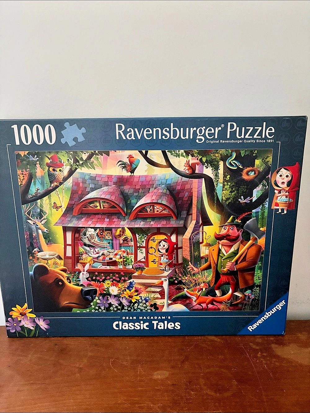 Ravensburger Classic Tales 1000-Piece Jigsaw Puzzle Goldilocks gets caught